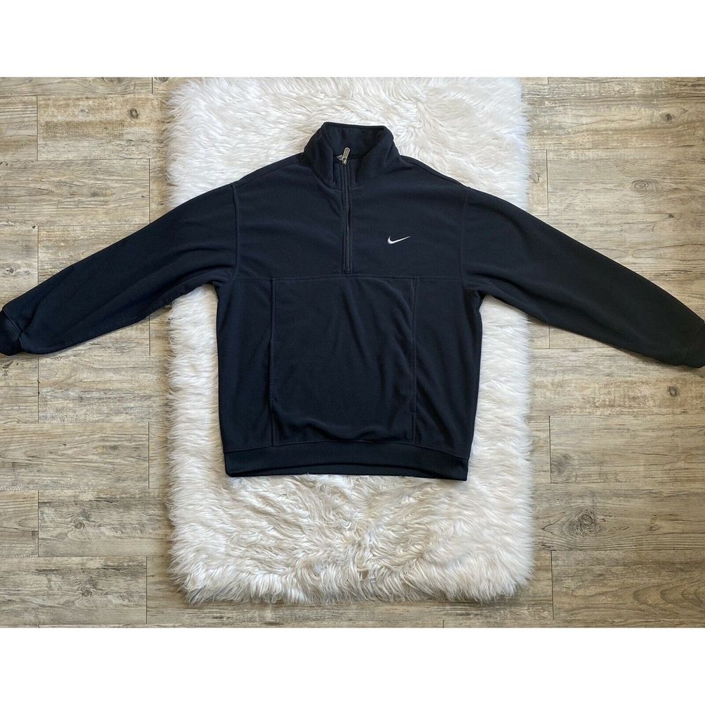 VTG Nike Zip Fleece Zip Kangaroo Pocket Jacket XL